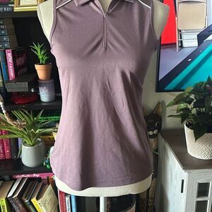 All in motion Size XS purple tennis Tank top / collared NWT